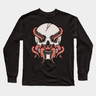 Octopus and skull Long Sleeve T-Shirt